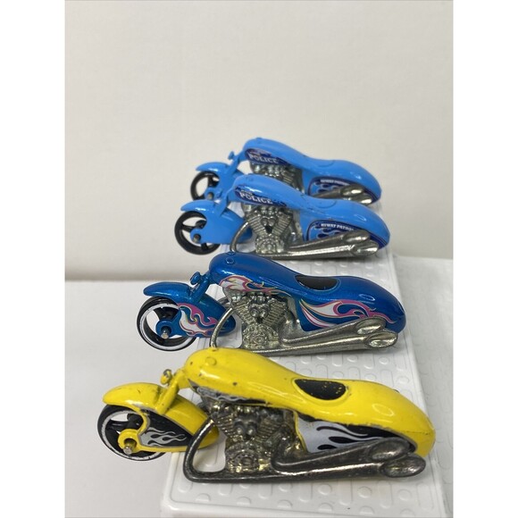Hot Wheels Motorcycle Scooter Lot 7 Dodge Tomahawk Street Stealth Police - Picture 6 of 13
